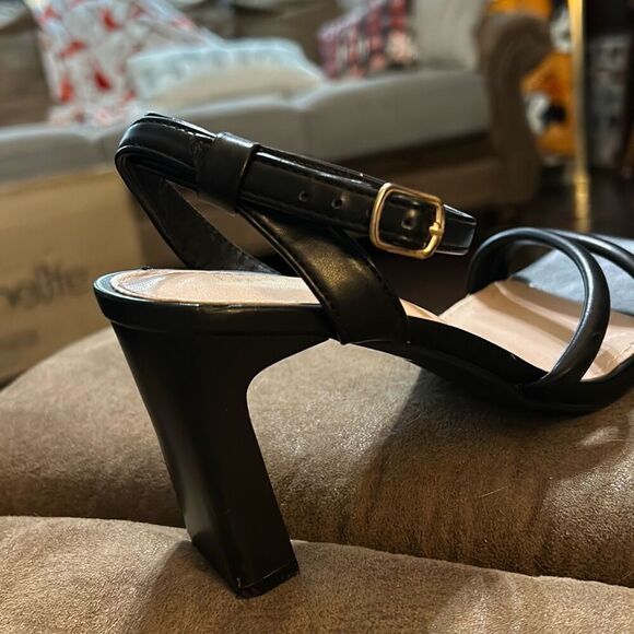 Lullasong Womens Open Toe Strappy Chunky Heeled Sexy Dress Party Shoes - Picture 6 of 10